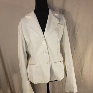 Newport News White Blazer Size 14